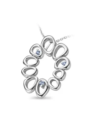 Orphelia Women's Silver Pendant with Chain ZH-4666