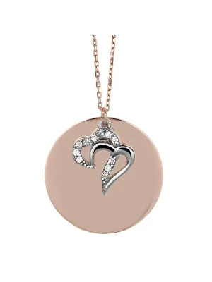 Orphelia® Women's Sterling Silver Chain with Pendant - Rose ZH-4791
