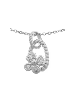 Orphelia® Women's Sterling Silver Chain with Pendant - Silver ZH-6020