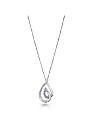 Dazzle Silver Chain With Pendant ZH-7518/B #1