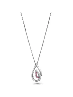 Dazzle Silver Chain With Pendant ZH-7518/R #1