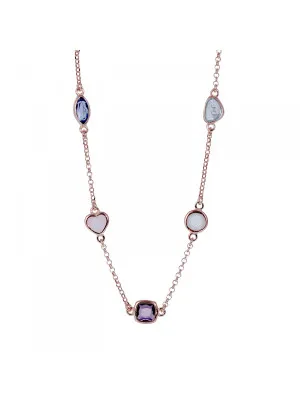 Orphelia Bling Silver Necklace ZK-7412 #1