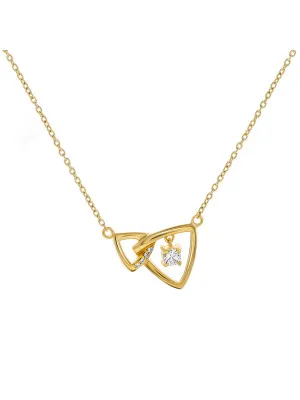 Orphelia® 'Santorini' Women's Sterling Silver Necklace - Gold ZK-7570/G
