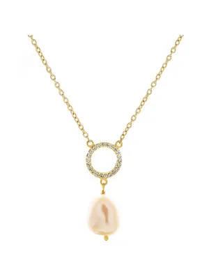 Orphelia® 'Spa' Women's Sterling Silver Pendant with Chain - Gold ZK-7575/G
