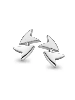 Orphelia Women's Silver Stud Earrings ZO-5004