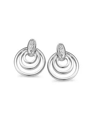 Orphelia Women's Silver Stud Earrings ZO-5022