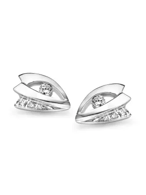 Orphelia Women's Silver Stud Earrings ZO-5040 #1