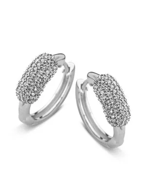 Orphelia Silver Hoop Earrings ZO-5077 #1