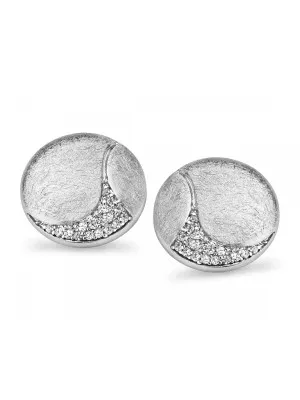 Orphelia Women's Silver Stud Earrings ZO-5088