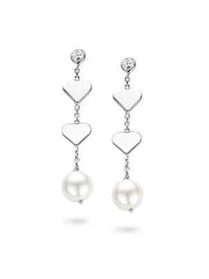 Orphelia® Women's Sterling Silver Drop Earrings - Silver ZO-5145