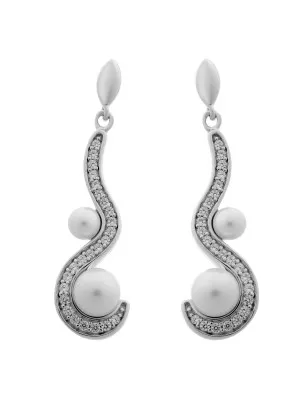Orphelia Silver Drop Earrings ZO-5166 #1