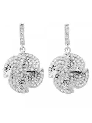 Orphelia Women's Silver Drop Earrings ZO-5171