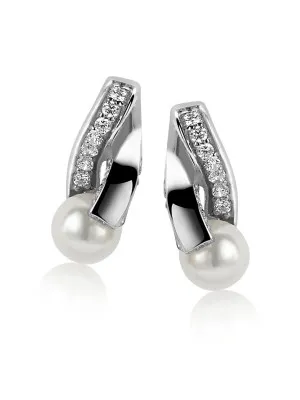 Orphelia® Women's Sterling Silver Stud Earrings - Silver ZO-5204/1