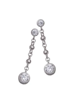 Orphelia® Women's Sterling Silver Drop Earrings - Silver ZO-5852
