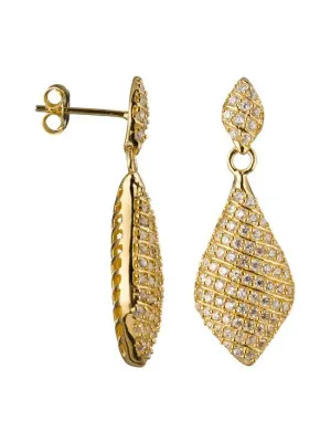 Orphelia Women's Drop Earrings ZO-5886-GOLD #1