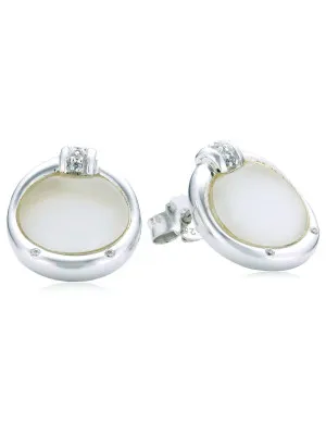 Orphelia Women's Silver Stud Earrings ZO-5901 #1