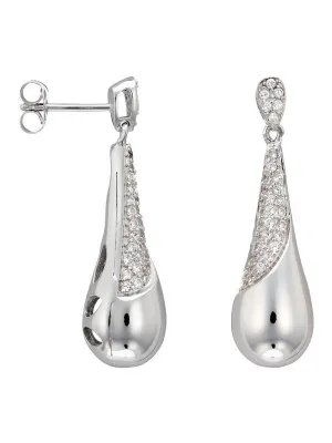 Orphelia Women's Silver Drop Earrings ZO-5971 #1