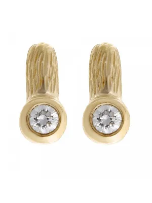 Orphelia® Women's Sterling Silver Stud Earrings - Gold ZO-6025/2