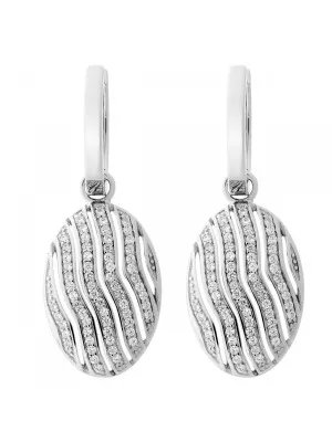 Orphelia Silver Hoop Earrings ZO-6049 #1