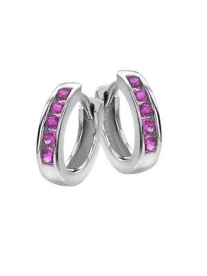Silver Hoop Earrings ZO-6076/2 #1