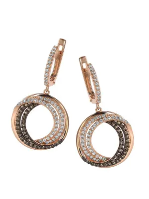 Alina Silver Drop Earrings ZO-7055 #1