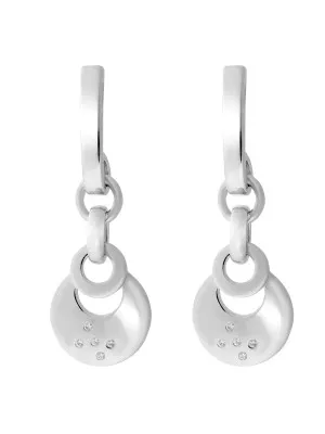 Orphelia Saga Silver Drop Earrings ZO-7072 #1