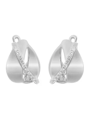 Orphelia Idia Silver Stud Earrings ZO-7086 #1