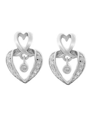 Orphelia Loreta Silver Drop Earrings ZO-7126 #1