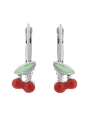 Apple Silver Drop Earrings ZO-7149/2 #1