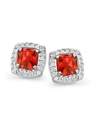 Faustine Silver Stud Earrings ZO-7199/RE