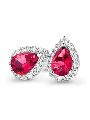 Enora Silver Stud Earrings ZO-7226/RU #1