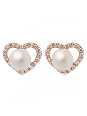 Alberte Silver Stud Earrings ZO-7233/RG #1