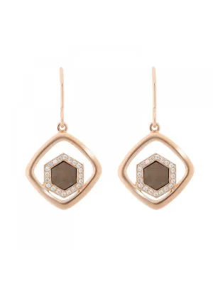 Orphelia Elzia Silver Drop Earrings ZO-7372 #1