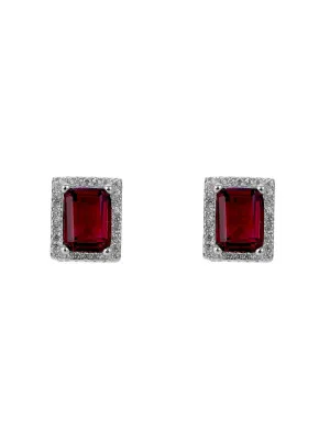 ORPHELIA SILVER Enora Stud Earrings ZO-7425/RU