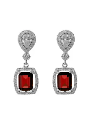 ORPHELIA SILVER Enora Drop Earrings ZO-7426/RU