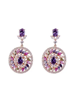 Orphelia Enya Silver Drop Earrings ZO-7428/RG #1