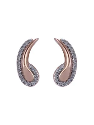 Orphelia Tilou Silver Stud Earrings ZO-7441 #1