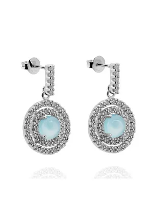 Rivera Silver Drop Earrings ZO-7481/BC