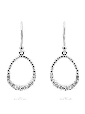 Orphelia Aria Silver Drop Earrings ZO-7494 #1