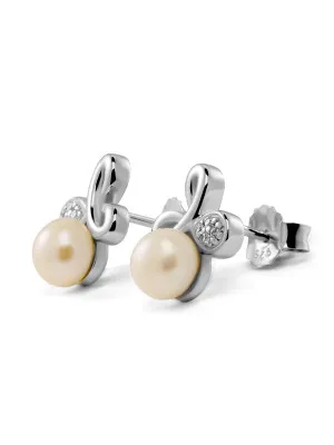 Orphelia Elisabeth Silver Stud Earrings ZO-7511 #1