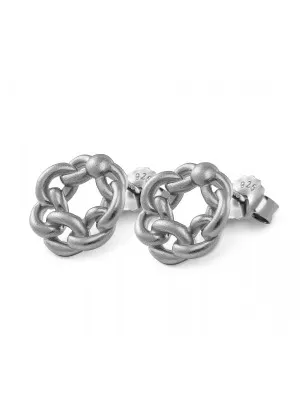 Estelle Silver Stud Earrings ZO-7516 #1