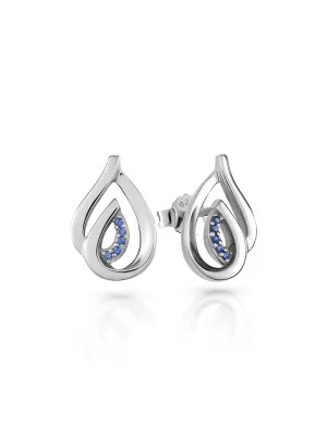 Dazzle Silver Stud Earrings ZO-7518/B #1