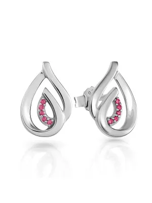 Dazzle Silver Stud Earrings ZO-7518/R #1