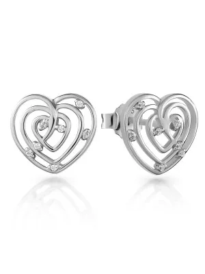 Orphelia Euphoria Silver Stud Earrings ZO-7522 #1