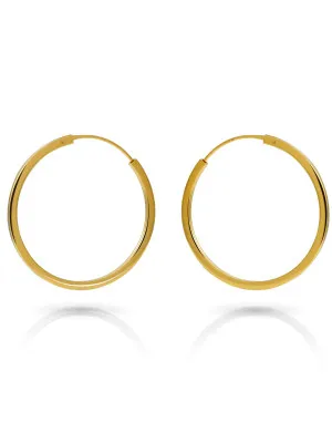 Orphelia Agata Sterling Silver Hoop Earrings ZO-7552/G #1
