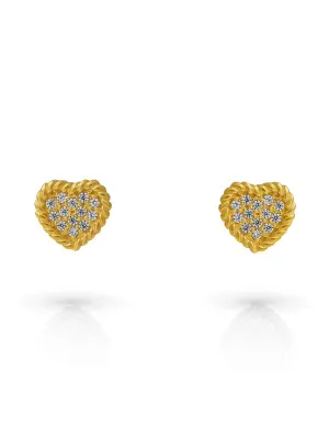 Orphelia Elite Sterling Silver Stud Earrings ZO-7566/G #1