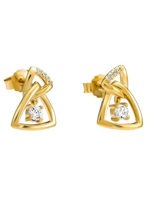 Orphelia® 'Santorini' Women's Sterling Silver Drop Earrings - Gold ZO-7570/G