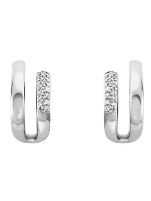 Orphelia® 'Emily' Women's Sterling Silver Drop Earrings - Silver ZO-7581