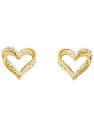 Orphelia® 'Cecilia' Women's Sterling Silver Stud Earrings - Gold ZO-7584/G