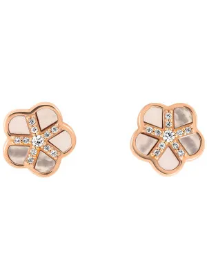 Orphelia® 'Daisy' Women's Sterling Silver Stud Earrings - Rose ZO-7585/RG